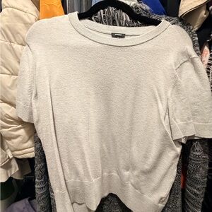 Express Light Gray Crew Neck Sweater